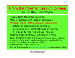From the Roemer mission to Gaia