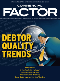 Debtor quality in 2010 - International Factoring Association