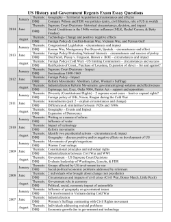 US History and Government Regents Exam Essay Questions