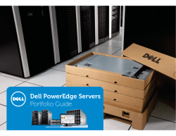 Dell PowerEdge Servers Portfolio Guide