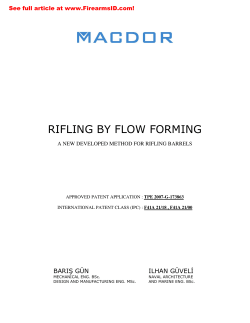 rifling by flow forming