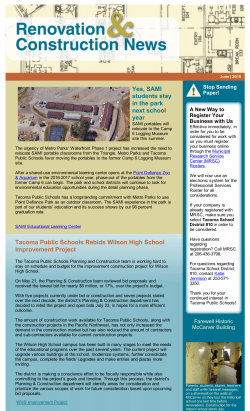 June 2015 eNewsletter - Tacoma Public Schools
