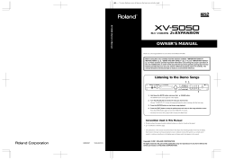 OWNER`S MANUAL