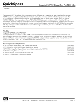 Integrated NC7782 Gigabit Dual Port PCI
