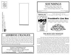 SOUNDINGS - Steuben County Lakes Council