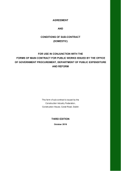 3rd Edition - Construction Industry Federation