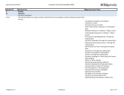 Common Core ELA 6 Common Core State Standards