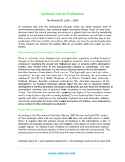 Hydroxyl and Air Purification - Environmental Air Cleaning Ltd.