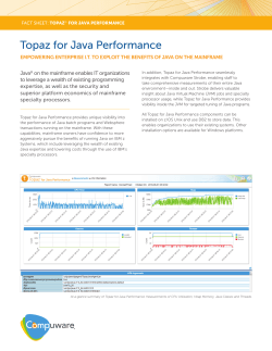 Topaz for Java Performance