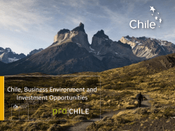 Chile, Business Environment and Investment Opportunities