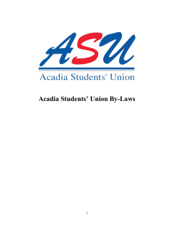 ASU Constitution and By-Laws 2017/2018