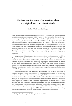 Settlers and the state: The creation of an - ANU Press