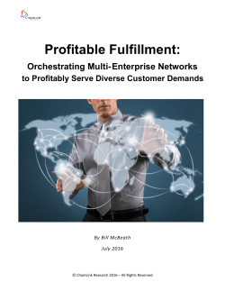 Profitable Fulfillment