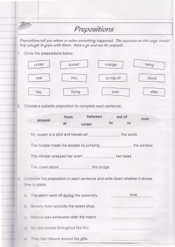 Prepositions