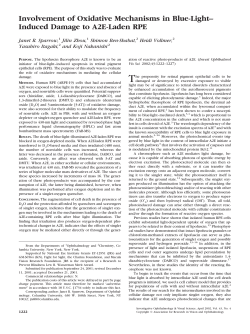 Involvement of Oxidative Mechanisms in Blue