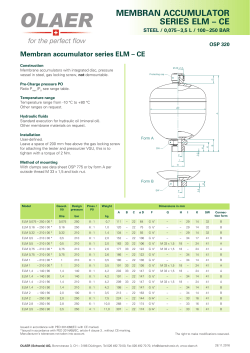 Membran accumulator ELM-CE 0075 to 3,5 Liter