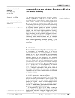 Automated structure solution, density modification