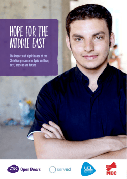 Hope for the Middle East