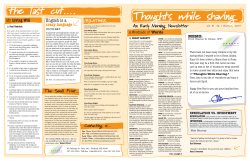 Thoughts While Shaving Vol. 8 No. 1 Winter 2014