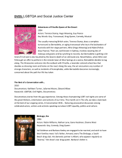 DVDS: LGBTQA and Social Justice Center