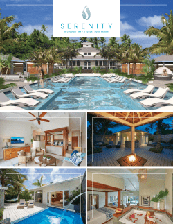 Serenity Fact Sheet - Serenity at Coconut Bay