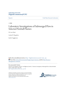 Laboratory Investigations of Submerged Flow in Selected Parshall