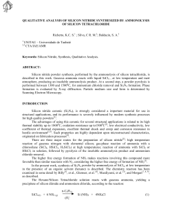 qualitative analysis of silicon nitride synthesized by