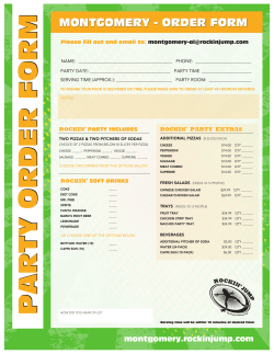 party order formparty order form