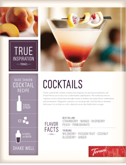 Cocktails - Barista Pro Shop