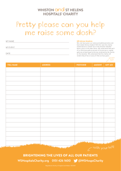 Pretty please can you help me raise some dosh?