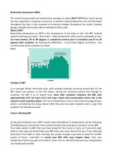 Basal body temperature (BBT)