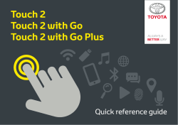 Touch 2 Touch 2 with Go Touch 2 with Go Plus