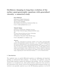 Oscillatory damping in long-time evolution of the surface quasi
