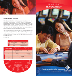 Baccarat - The Reef Hotel Casino