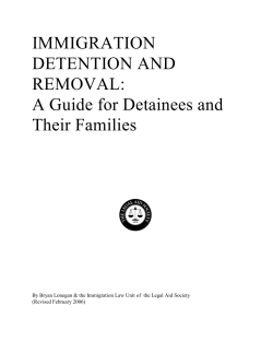IMMIGRATION DETENTION AND REMOVAL