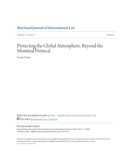 Beyond the Montreal Protocal - DigitalCommons@UM Carey Law