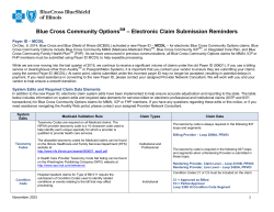 Blue Cross Community Options SM &ndash; Electronic Claim Submission