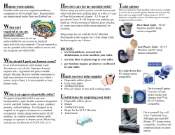 a pdf flier on "approved toilets"