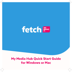 My Media Hub User Guide