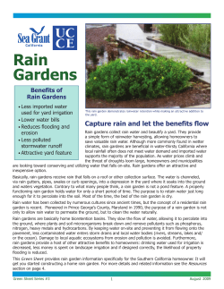 Rain Gardens - WaterWiseSB