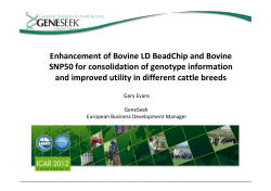 Enhancement of Bovine LD BeadChip and Bovine SNP50 for