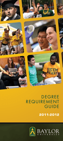 degree requirement guide