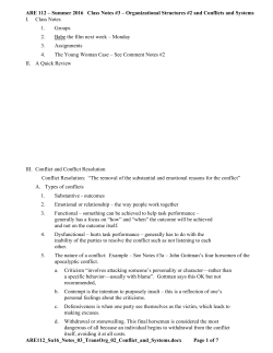 ARE 112 – Summer 2016 Class Notes #3