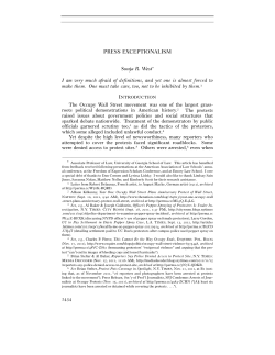 press exceptionalism