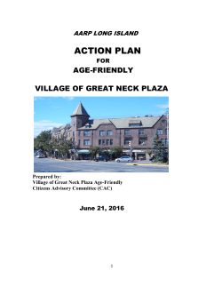AARP Long Island Age-Friendly Action Plan for Village of Great
