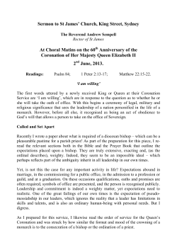 Queen`s 60th Anniversary of Coronation 11 June 2013