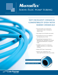 Solve-Flex&reg; pump tubing - Cole