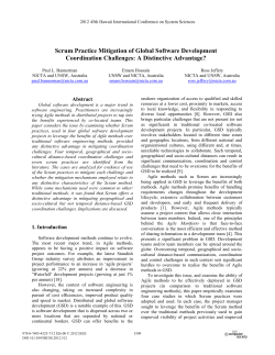 Scrum Practice Mitigation of Global Software Development