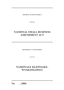 National Small Business Amendment Act