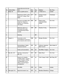 Rare Book Collection Archives